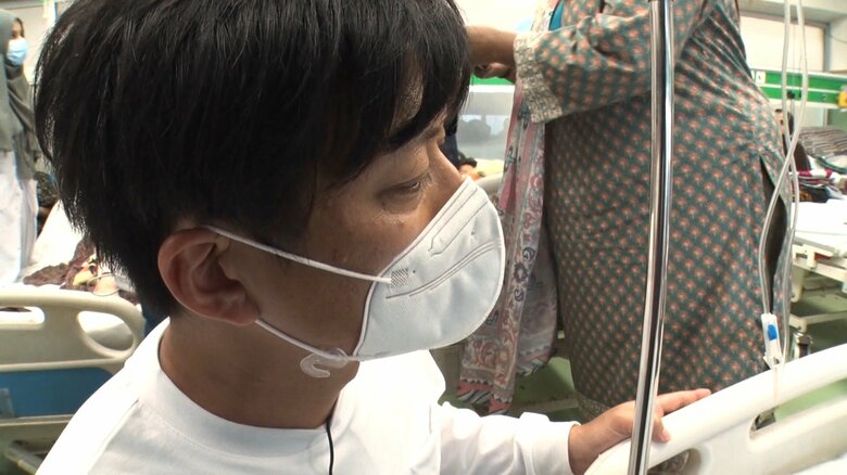 少年の姿に言葉を失う倉田アナウンサー