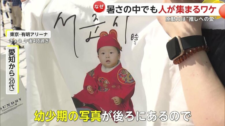 Tシャツを購入した女性