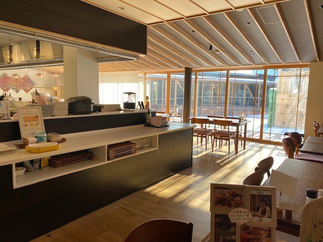 施設内のカフェ