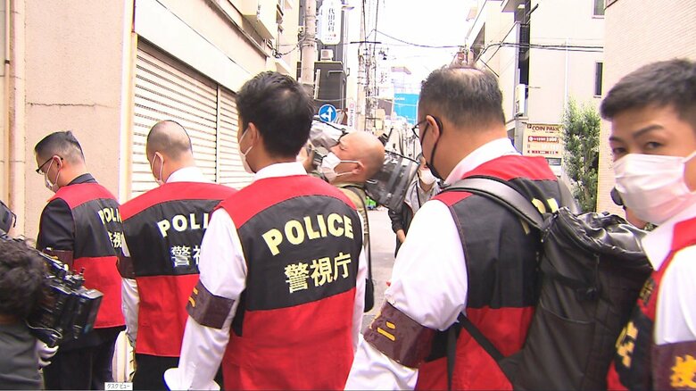 特殊詐欺事件の関係先として、組事務所が家宅捜索された（去年9月 東京･台東区）