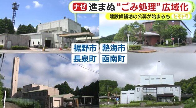 各市町の焼却施設
