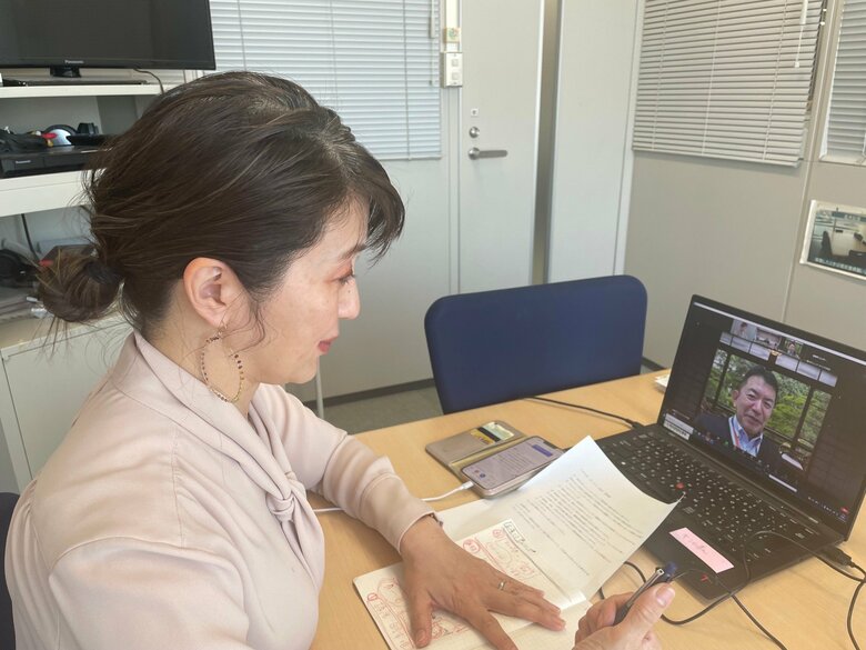 取材はオンラインで実施した