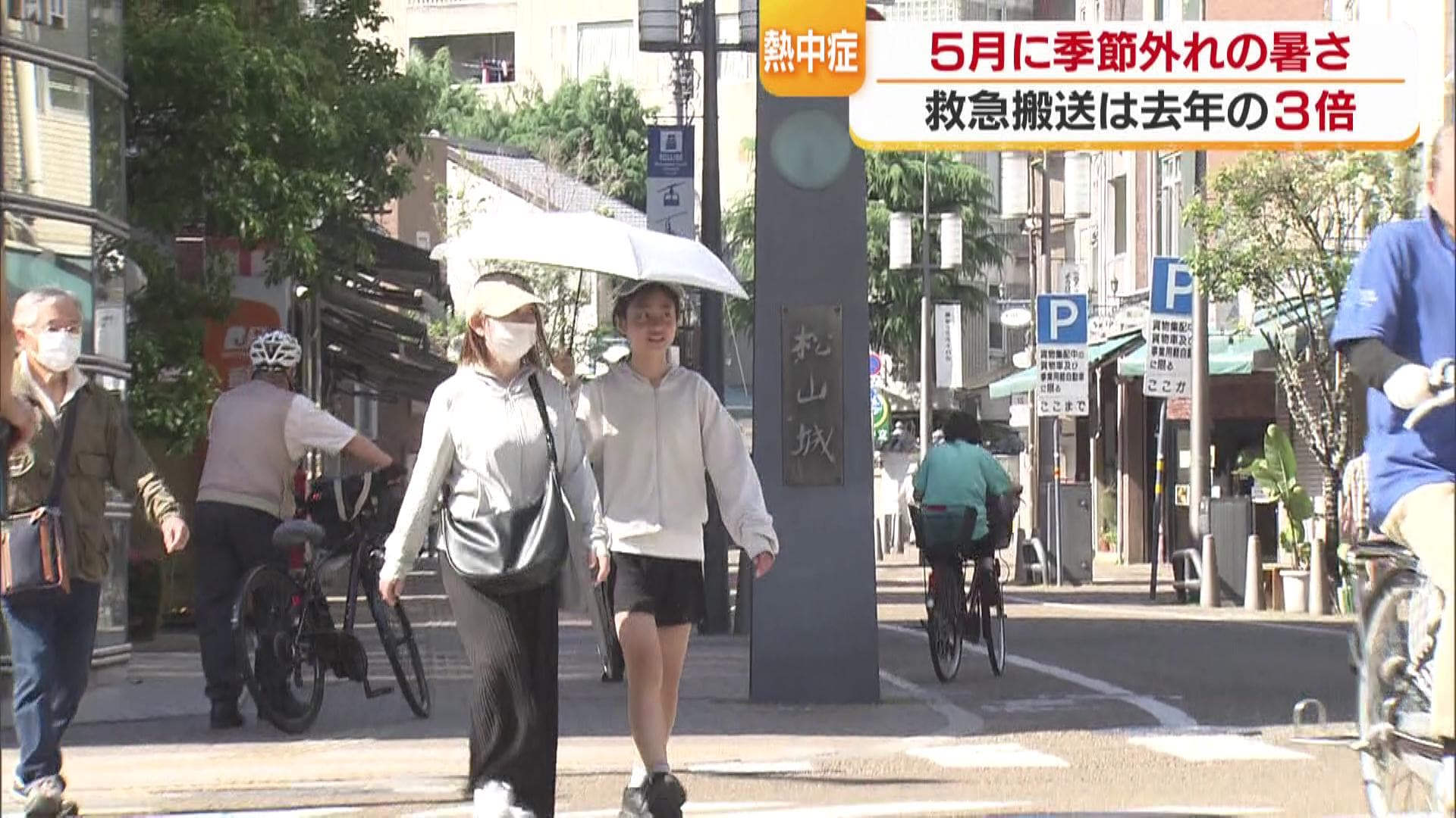 “すでに救急搬送は去年の３倍超！？”「５月の熱中症」を防ぐ体をつくる、それが「暑熱順化」【愛媛発】