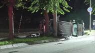 乗用車と正面衝突し横転　電柱に突っ込んだ軽自動車の50代男性死亡　片方が対向車線にはみ出したか　北海道・北見市　