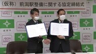 前潟駅(仮称)整備へ 盛岡市とイオンが協定 イオンが事業費一部負担<岩手・盛岡市>