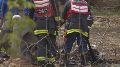「黒煙が見える」黒部市宇奈月町の畑で倉庫が焼ける火事　中の耕運機が激しく燃える