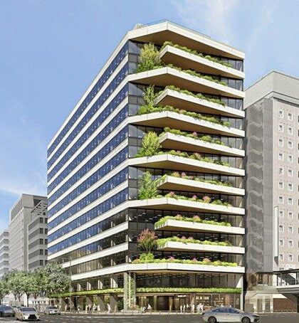 “立体的な緑”で新たなランドマークに　博多駅前の「博多新三井ビル」建て替え計画　2028年完成予定　地上と地下に広場も　福岡