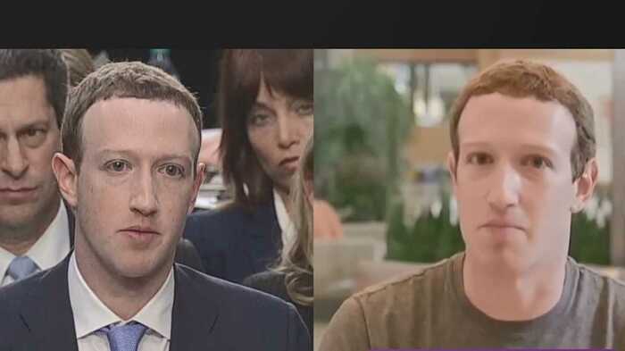 ザッカーバーグ氏のディープフェイク映像…どちらが本物か分かりますか?