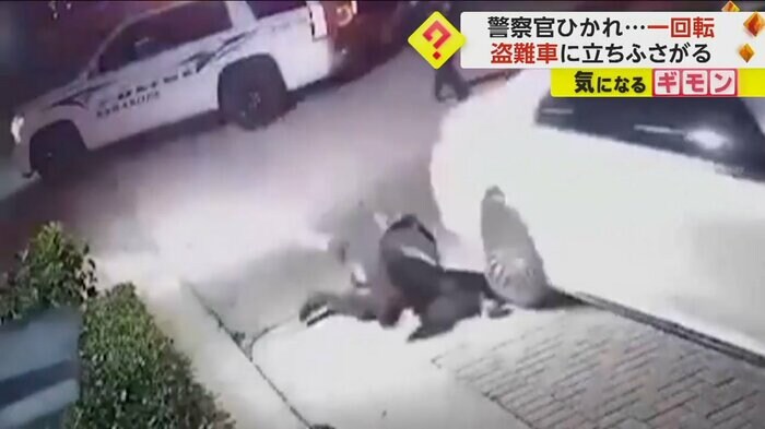 地面にたたきつけられた警察官(画像:Sarasota Police Department)
