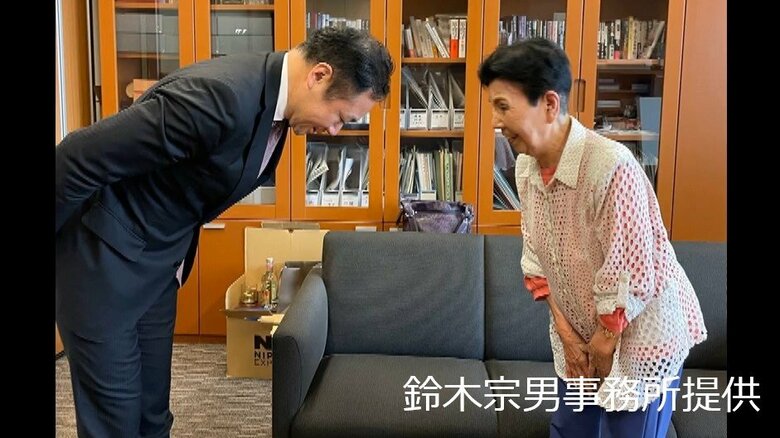 再審で無罪確定の袴田巌さん姉・ひで子さんと鈴木法相が面会「43年以上という時間を不安なつらい状況で…心からからお詫びをさせてもらった」｜FNNプライムオンライン