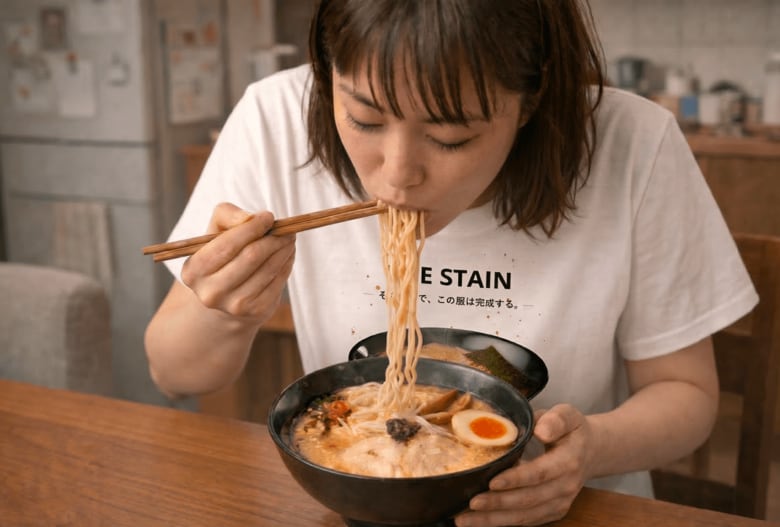 menu×らあめん花月嵐、ホワイトデーに“思いきりすする”新提案　ラーメン専用オリジナル白Tが当たるプレゼントキャンペーンを実施
