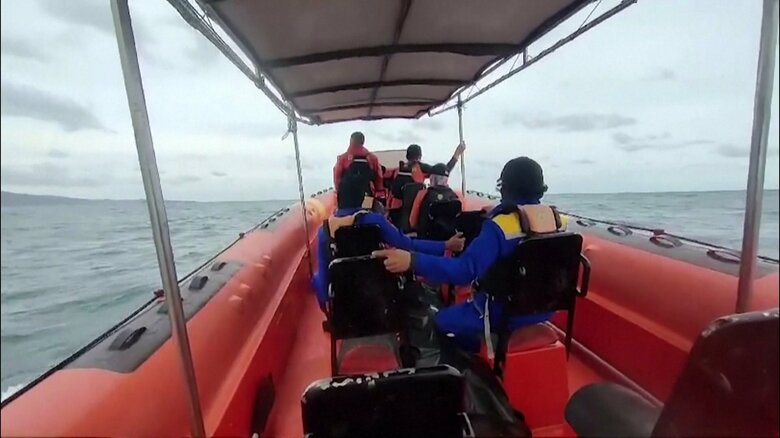 インドネシア漁船転覆で24人が行方不明　救命胴衣の11人救助、2人死亡　高波と強風により転覆か｜FNNプライムオンライン