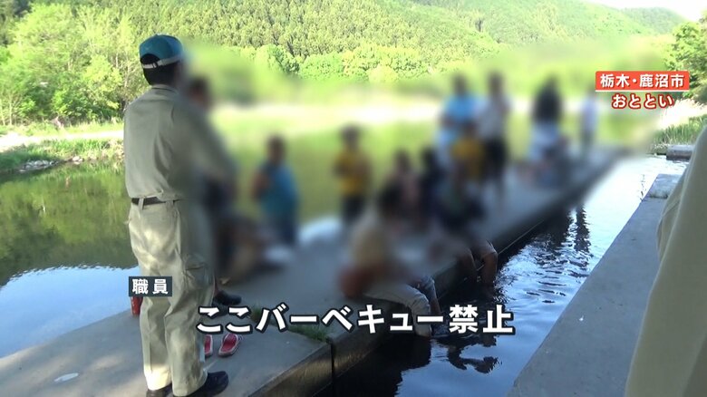 先ほど声をかけたネパール人グループが、別の場所でバーベキューをしていた