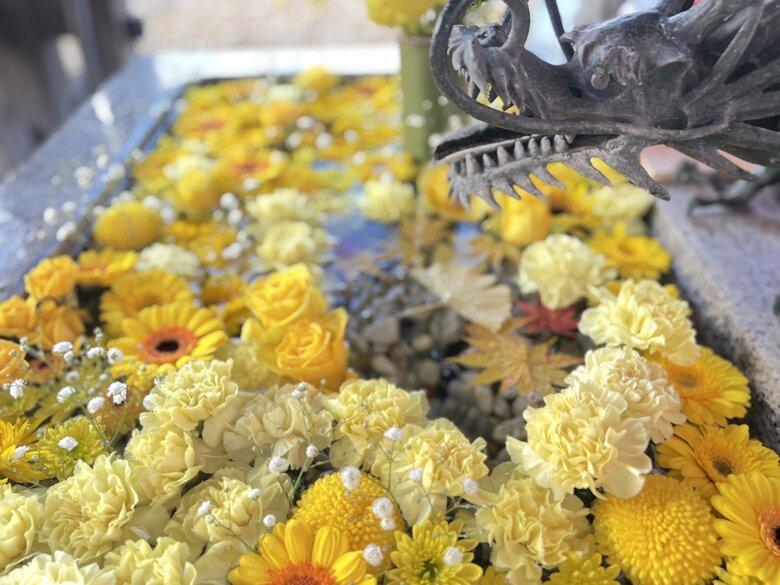 花手水（提供：札幌諏訪神社）