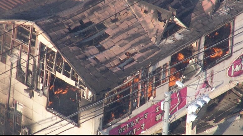 宇城市では火災が発生