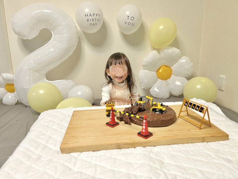 2024年1月　娘さん2歳の誕生日！（提供：ぺんこさん）