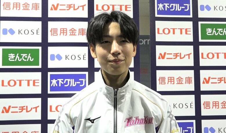 優勝するも悔しさを見せていた小山（東北・北海道選手権）