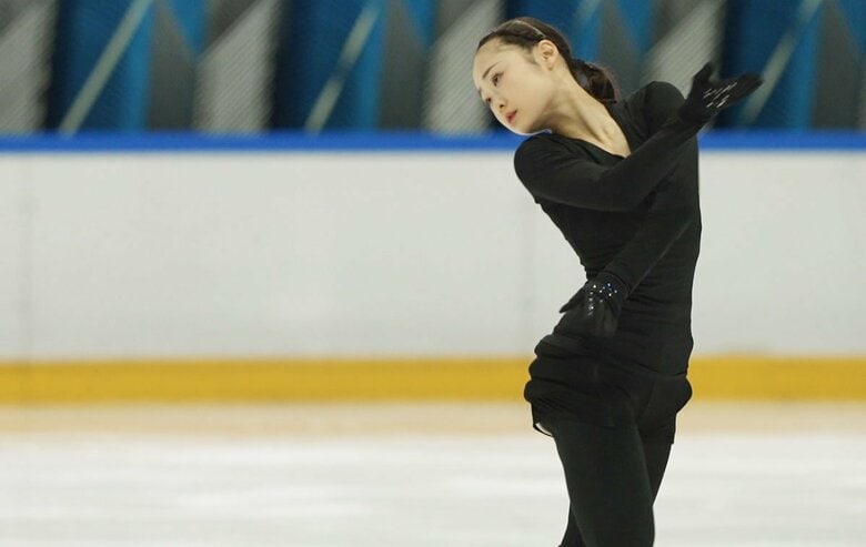 ジュニアの合宿に参加した島田麻央