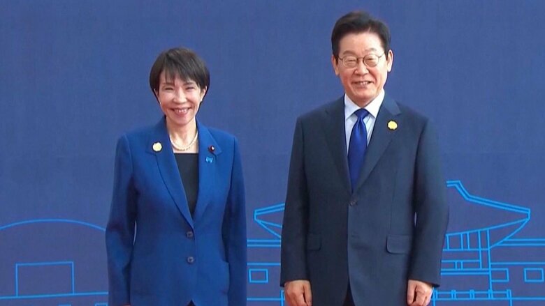 高市首相と韓国の李在明大統領（10月31日午前）
