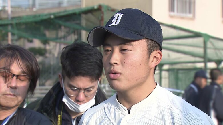 壱岐高校野球部　浦上脩吾主将