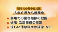 職場での熱中症で2025年は1人死亡、22人が4日以上仕事を休む　労働局が対策呼びかけ