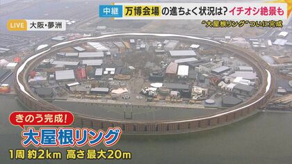 万博のシンボル「大屋根リング」完成 結局間に合うの？海外パビリオン