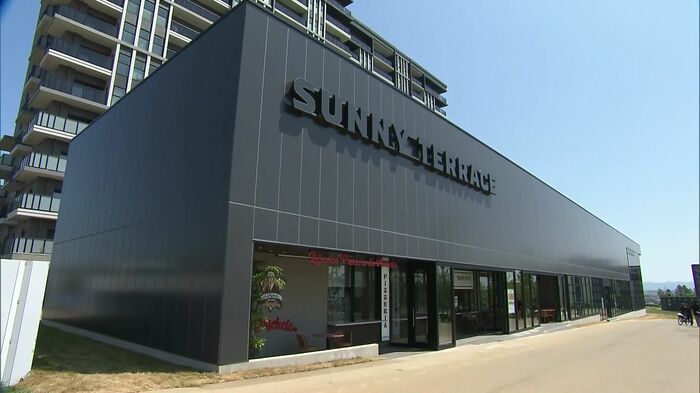 Fビレッジで25日に開業した「サニーテラス」