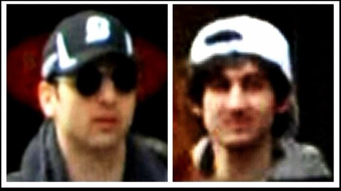 兄のタメルラン・ツァルナエフ容疑者（左）は死亡。右は弟のジョハル・ツァルナエフ被告。