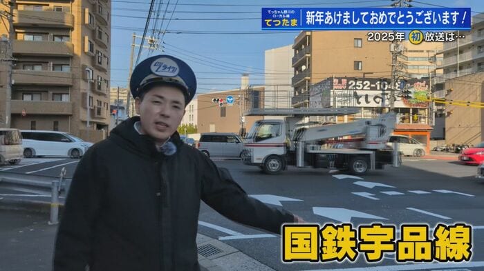 かつて鉄道路線「国鉄・宇品線」が通っていた出汐2丁目北東角交差点