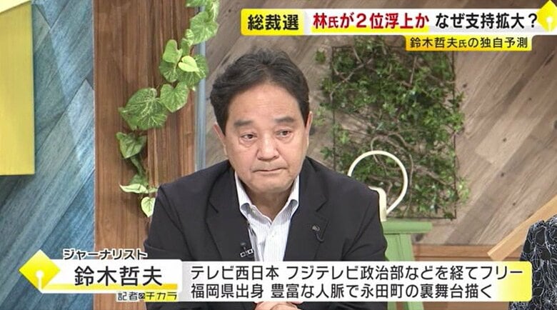 【鈴木哲夫さん解説】林氏の支持拡大か…2位浮上の理由　小泉氏vs林氏の決選投票なら勝つのは？　論戦本格化する自民党総裁選の行方　福岡｜FNNプライムオンライン