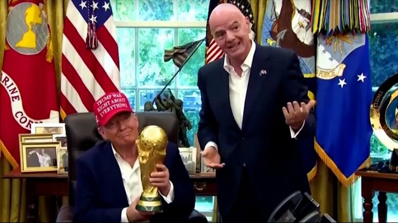 FIFA会長、トランプ大統領から電話あったと認める　バログン選手の出場許可は「独立機関の判断」｜FNNプライムオンライン