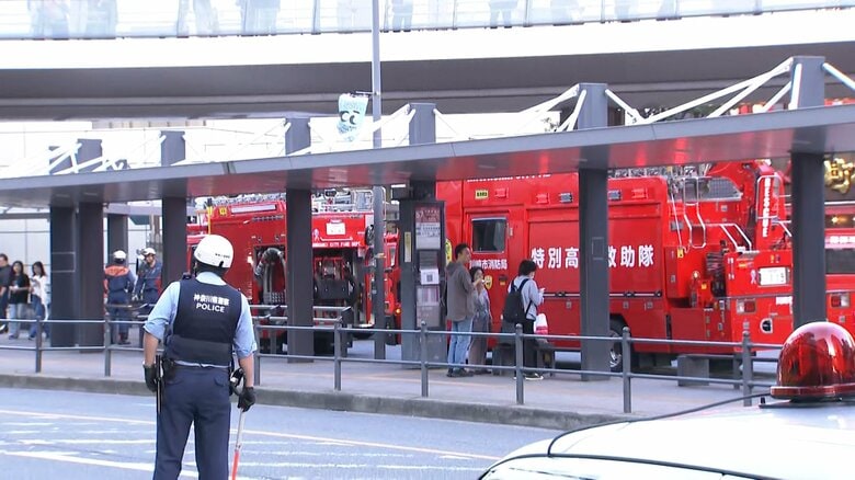 川崎駅（10日午後5時50分頃）