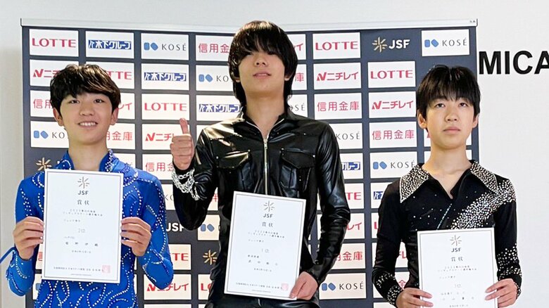 ジュニア男子表彰台（東北・北海道選手権）