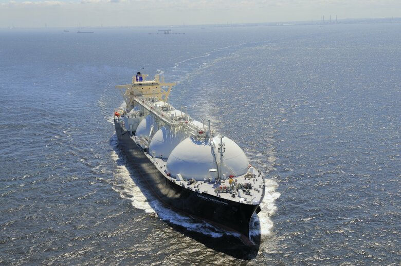 アメリカからのLNG・液化天然ガスの輸入を拡大する事に　資料：LNG運搬船