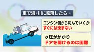 車は「すぐには沈まない」　万が一海や川に車で転落したら…緊急脱出用ハンマー等でドアガラスを割り脱出を