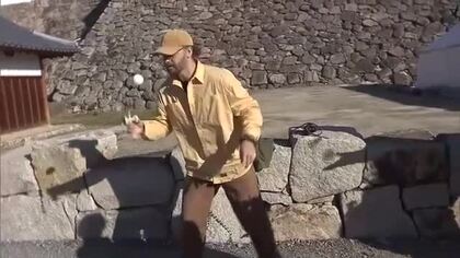 岡山城でアーバンスポーツの世界大会開催　１００人を超える選手がけん玉競技で技を競う【岡山】