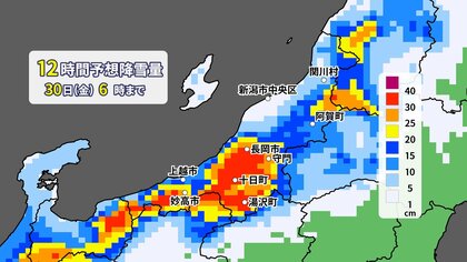 【大雪情報】30日にかけて山沿い中心に平地でも大雪の恐れ　局地的に積乱雲が発達する見込み　山沿いで70cm、平地で30cmの降雪予想