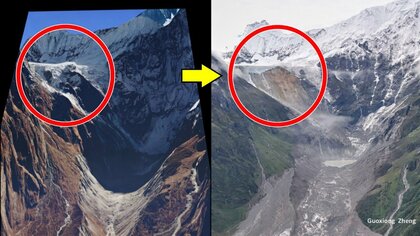 独自映像で捉えたネパール土石流の巨大崩落現場　温暖化で「氷のセメント」融解か　見逃された山の異変