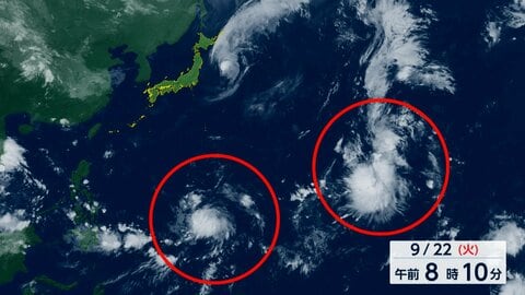 新たに2つの“台風のたまご”発生　今年はすでに25の台風発生