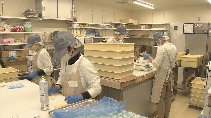 ベーカリーパンビ川中島店の工房