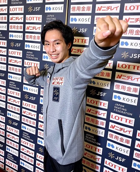 ジュニア男子で優勝した三浦佳生