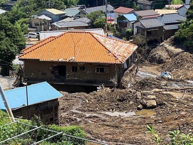 土石流が襲った家の復旧はこれからだ