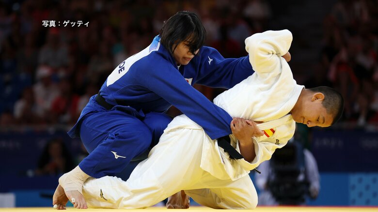 【速報】柔道女子70キロ級の新添左季は敗者復活戦で敗れメダル獲得ならず「気持ちがみんなより負けていたのかも」｜FNNプライムオンライン