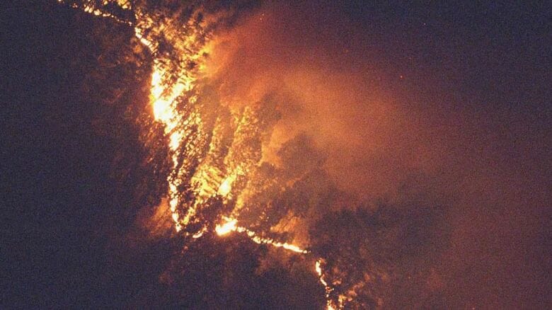 【速報】岩手・大槌町山林火災、焼失面積2か所あわせて約155haに拡大　1人けが　岩手県が発表（4月23日午前7時時点被害状況）｜FNNプライムオンライン