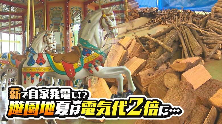夏は電気代2倍の“遊園地”…冷房で電力消費「熱中症の心配もあるから…」 苦境打開へ薪で自家発電！？【新潟発】｜FNNプライムオンライン