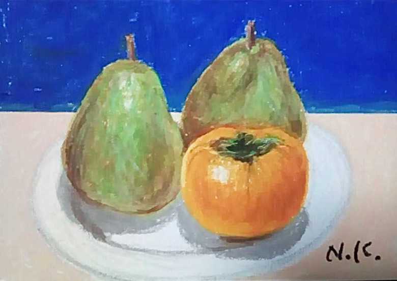 お父さんが描いたパステル画