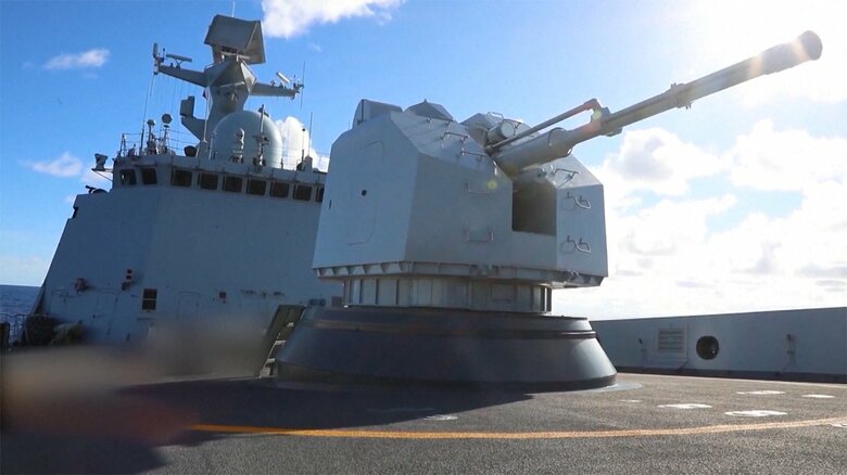 台湾海峡で行われた中国軍の軍事演習（2022年8月）