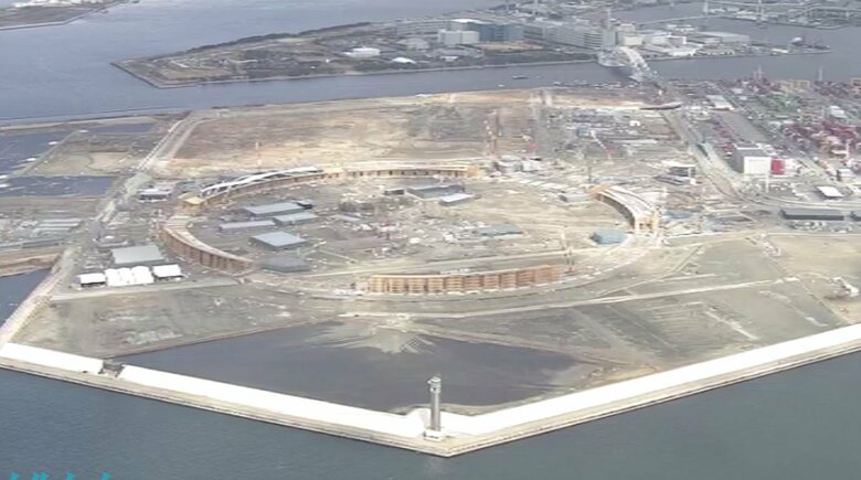 万博の会場となる人工島「夢洲」