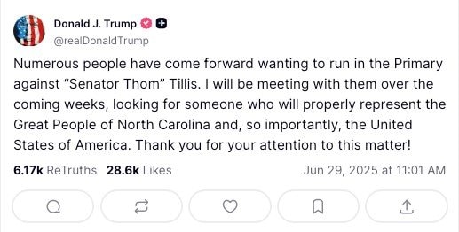 トランプ大統領のSNSへの投稿