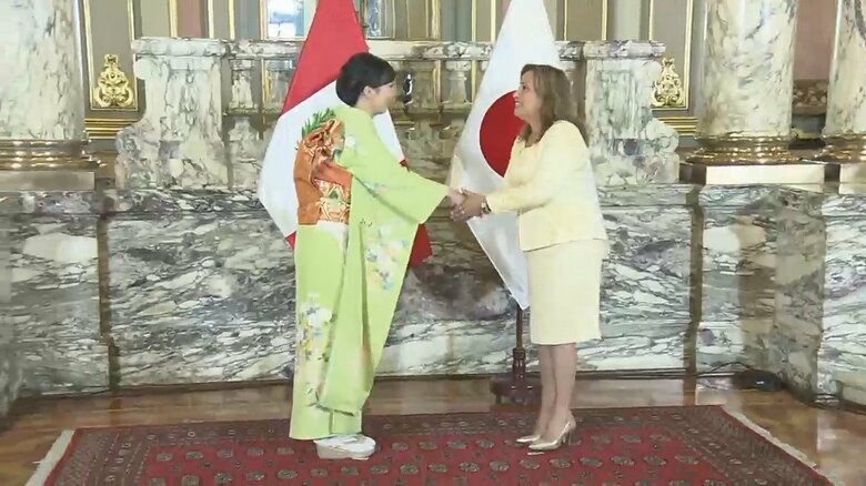ペルー初の女性大統領・ボルアルテ大統領を表敬訪問した佳子さま